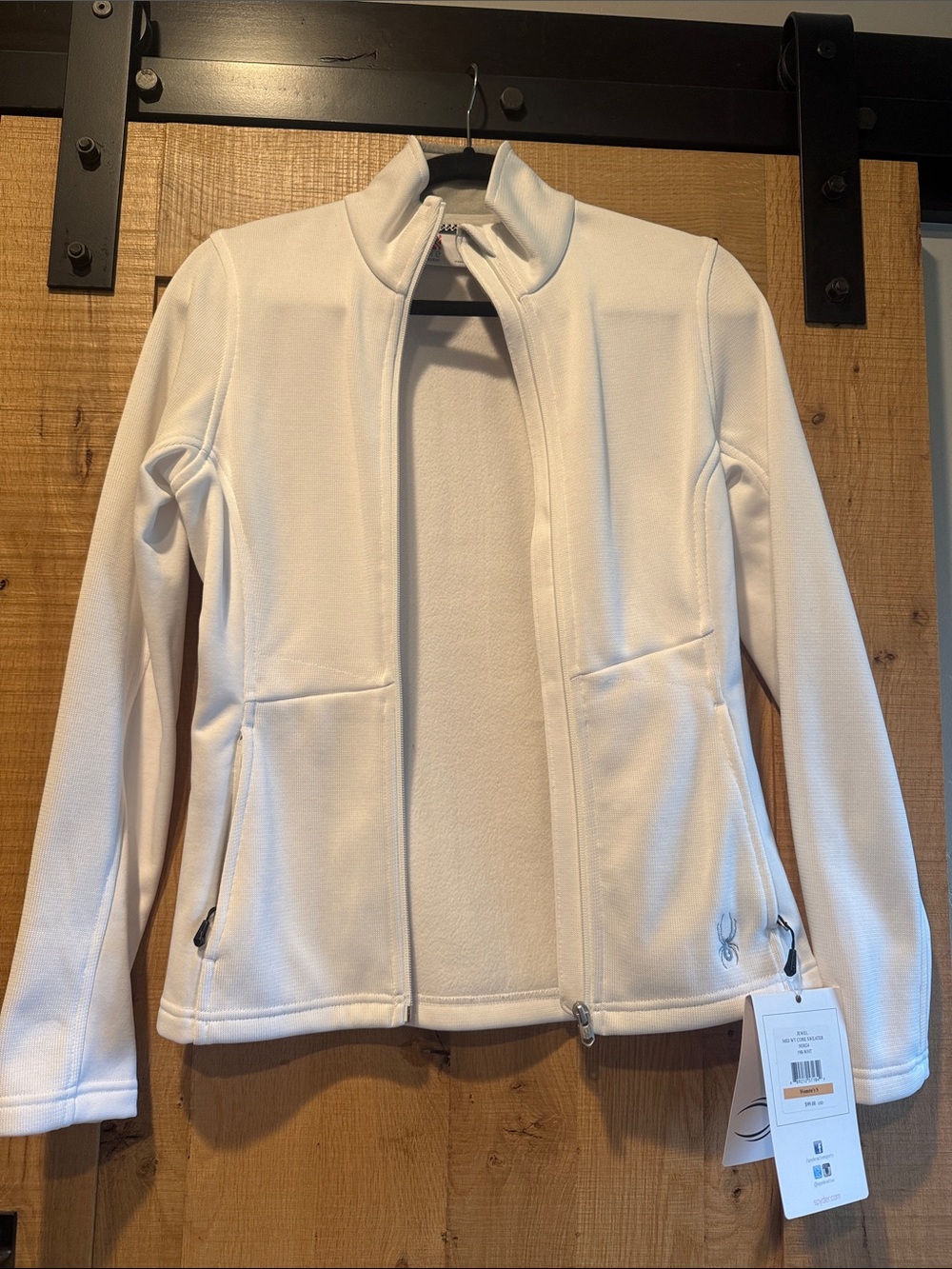 Spyder Women's White Utility Full-Zip Jacket